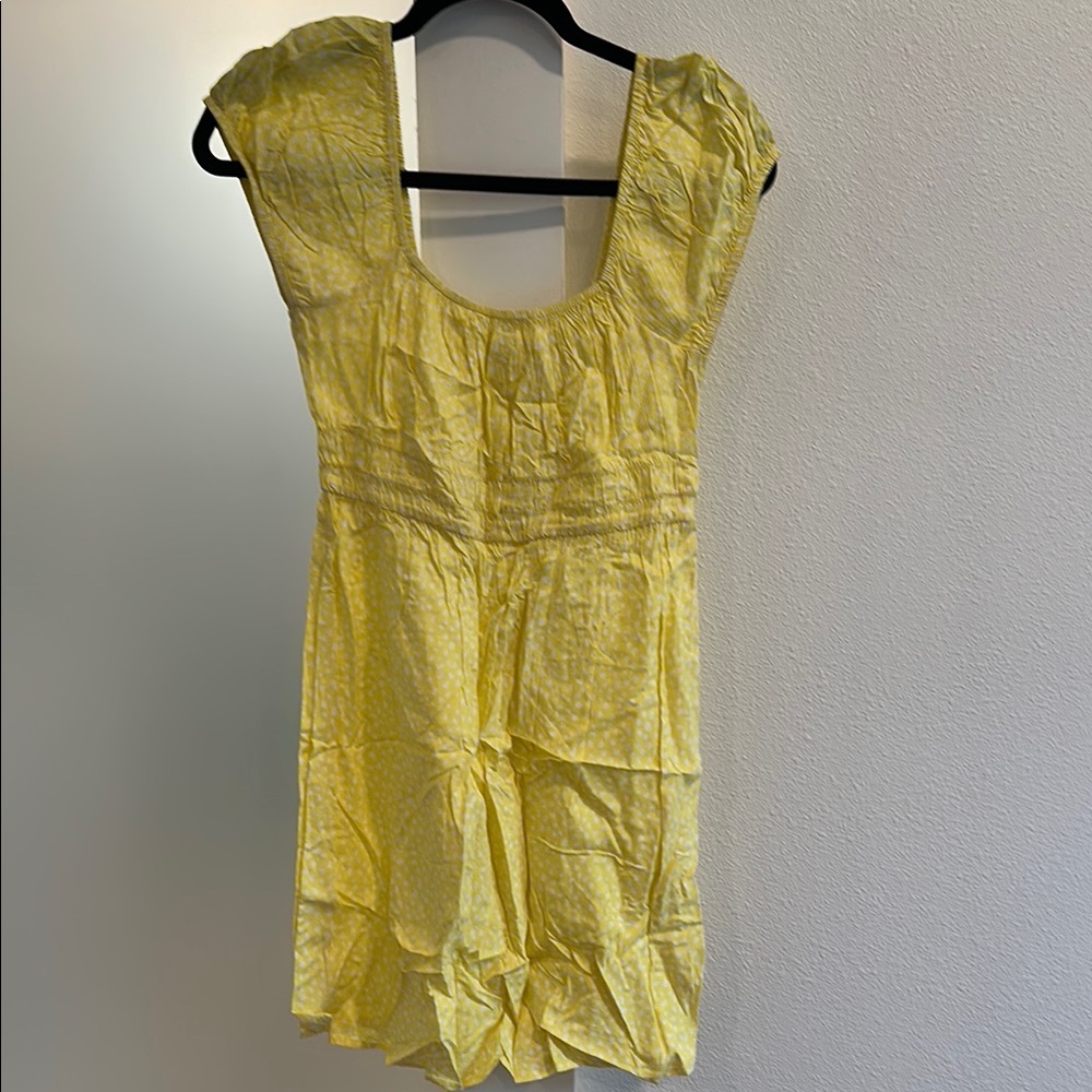 Yellow Cap Sleeve Dress